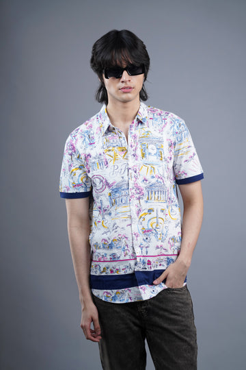 all over printed short sleeve Multicolor 2 shirt