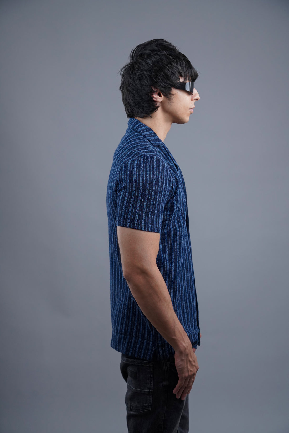 Lining Jacquard Navy Shirt