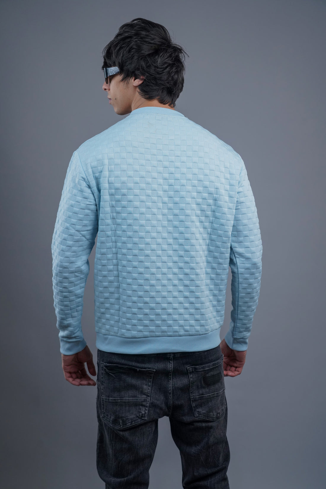 Full Sleeve Light Blue Sweat T-Shirt